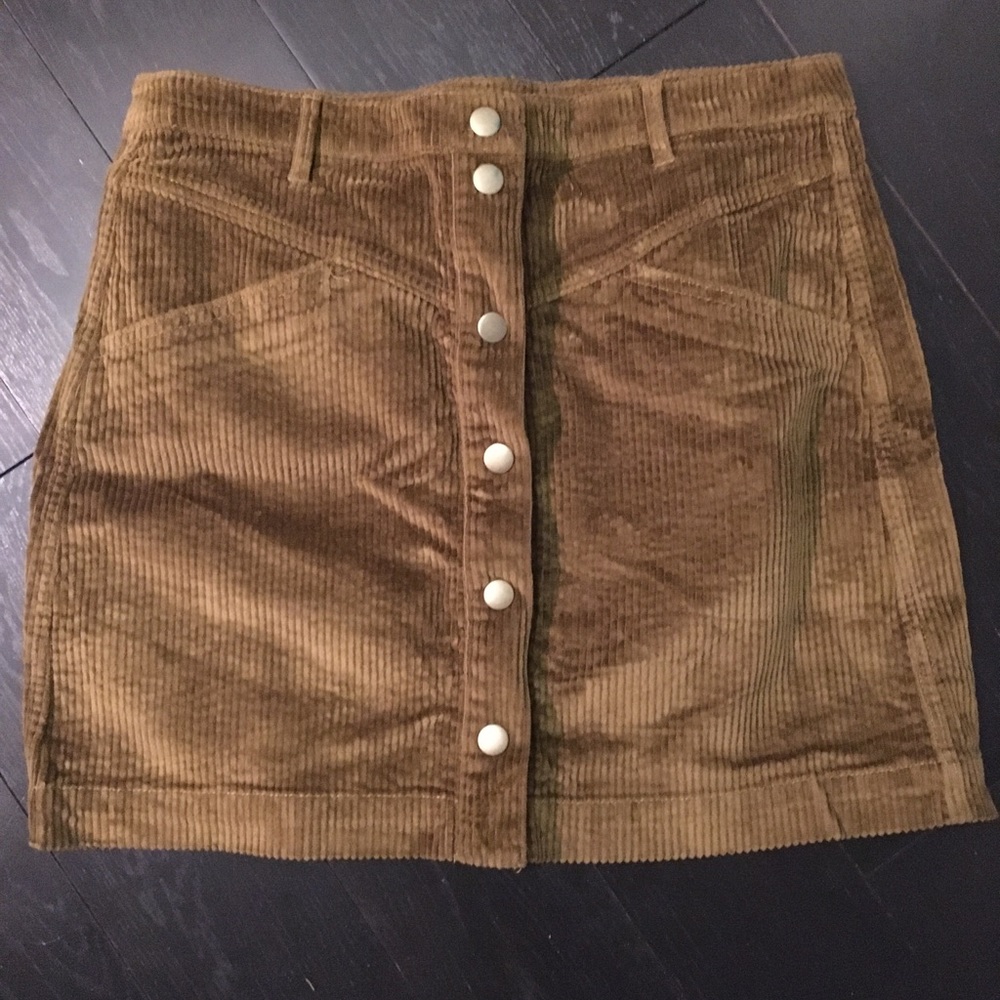 MADEWELL button front corduroy mini. New & cute!